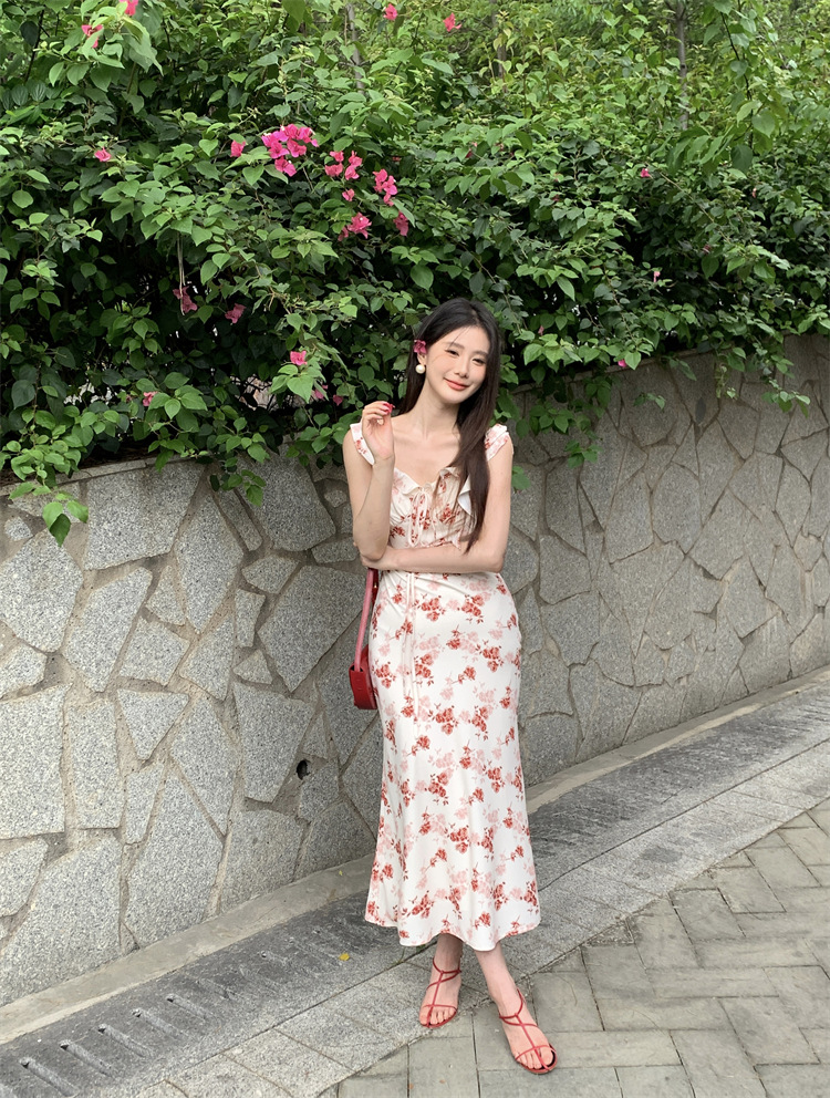 C3378 2440K ÁO HAI DÂY NỮ RUUREAG SEXY DÁNG ÔM BODY GỢI CẢM SEXY MÙA HÈ HỌA TIẾT HOA HAI DÂY HỞ VAI THỜI TRANG NỮ G05 SẢN PHẨM MỚI