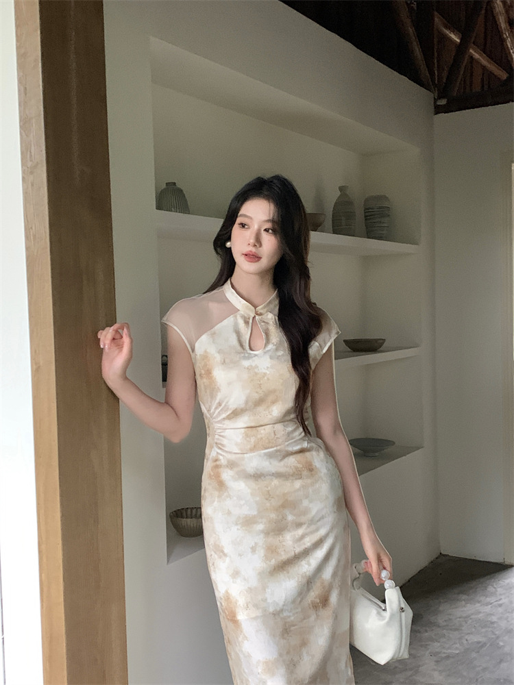 C3359 2640K VÁY ĐẦM LIỀN THÂN DÁNG DÀI NỮ RUUREAG MÙA HÈ PHỤC CỔ CỔ ĐIỂN THỜI TRANG NỮ G06 SẢN PHẨM MỚI
