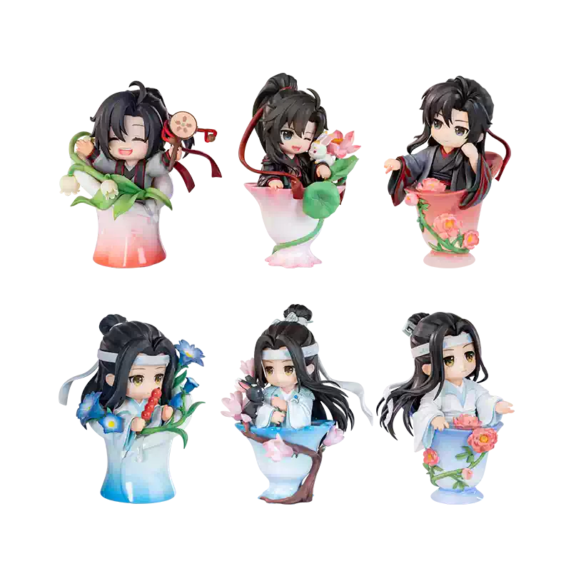 魔道祖师动画官方正版周边瓷韵花语手办盲盒魏无羡