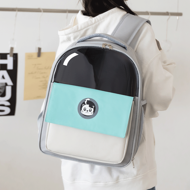 Cat Bag Space Cabin Pet bag Large capacity outgoing Portable Double Shoulder Pet Bag Transparent Comfort Breathable Kitty Bag