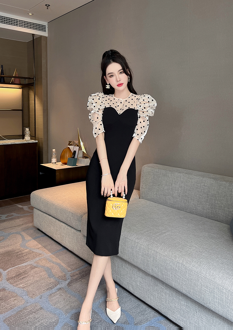 C7771 1330K VÁY ĐẦM LIỀN THÂN NỮ ELOREGS DÁNG ÔM BODY GỢI CẢM SEXY TAY PHỒNG MÙA HÈ THỜI TRANG NỮ G04 SẢN PHẨM MỚI