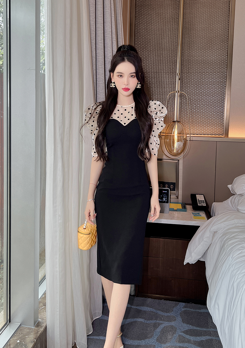 C7771 1330K VÁY ĐẦM LIỀN THÂN NỮ ELOREGS DÁNG ÔM BODY GỢI CẢM SEXY TAY PHỒNG MÙA HÈ THỜI TRANG NỮ G04 SẢN PHẨM MỚI