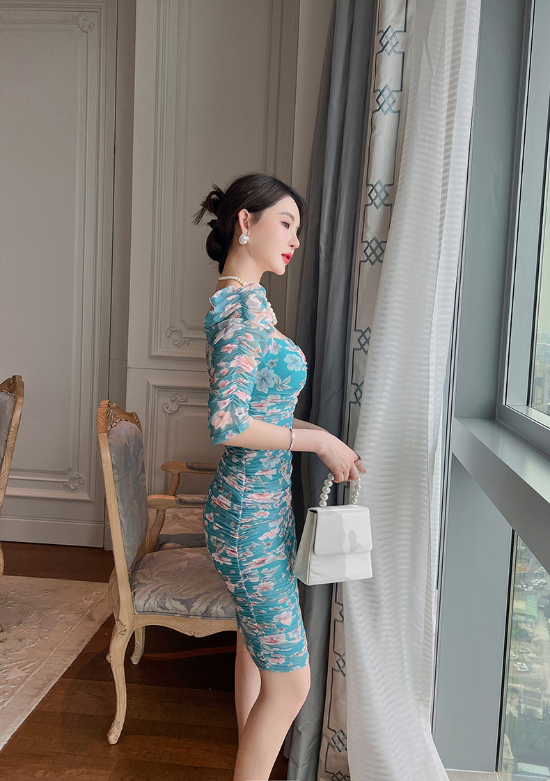 C8139 1470K VÁY ĐẦM LIỀN THÂN NỮ ELOREGS DÁNG ÔM BODY GỢI CẢM SEXY LƯỚI MỎNG MÙA HÈ HỌA TIẾT HOA THỜI TRANG NỮ G04 SẢN PHẨM MỚI