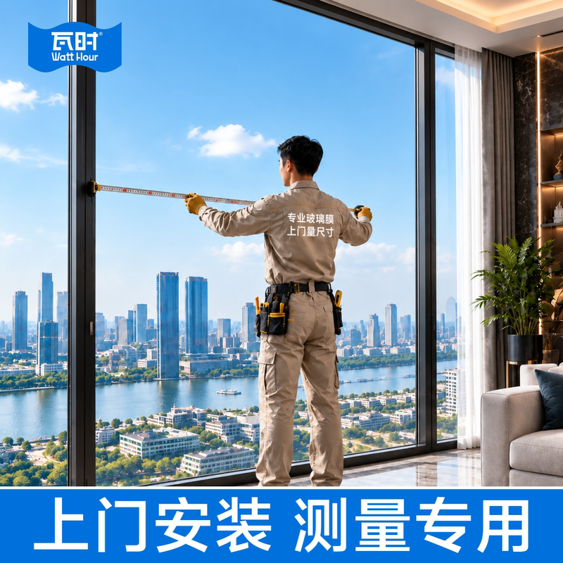 [On-Site Installation] Glass Window Privacy Film Sticker, Light-Transmitting One-Way Perspective, Anti-Peeping, Opaque Privacy Film
