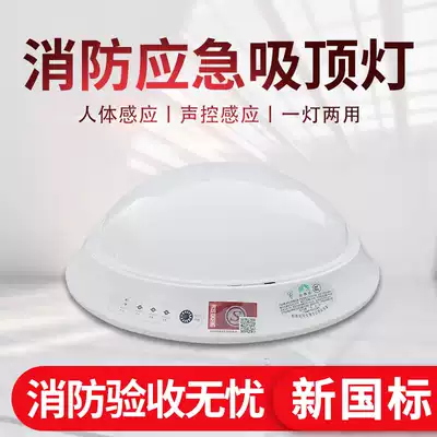 Fire emergency ceiling light human body sensing sound and light control led corridor aisle evacuation light
