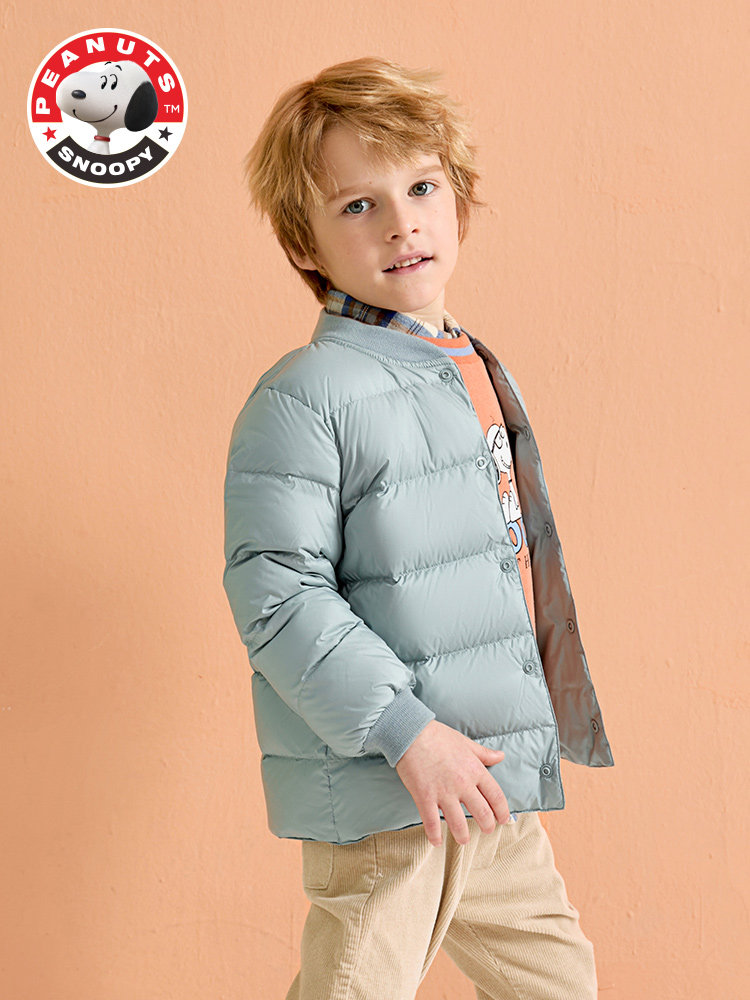 SNOOPY SNOOPY children's light down jacket inside boy baby girl middle child baby boom