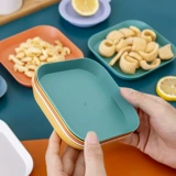 Творческая домашняя рвота костяной блюдо, квадратный угловой диск пластиковая костяная блюда, диафрагма диска сухой фрукты блюдо для скольжения