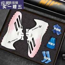 Velcro Falcon childrens football shoes for boys and girls primary school students tf broken nails pink breathable football training shoes for women