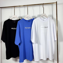  2021 new WE11DONE William Chen T-shirt with the same style mens and womens three-dimensional round neck letter short-sleeved TEE loose WELL