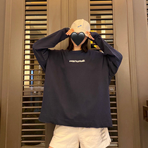  Tested WE11DONE metal logo three-dimensional letter long-sleeved T-shirt mens and womens round neck sweater 2021 new