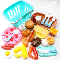 Western food cut music toy hamburger bread hot dog pizza children boys and girls puzzle play home birthday gift