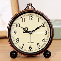 Металлические часы гостиная спальня место домашнее сиденье часы -будильник будильника Творческие нордические модные сайты настольные часы на рабочие столы