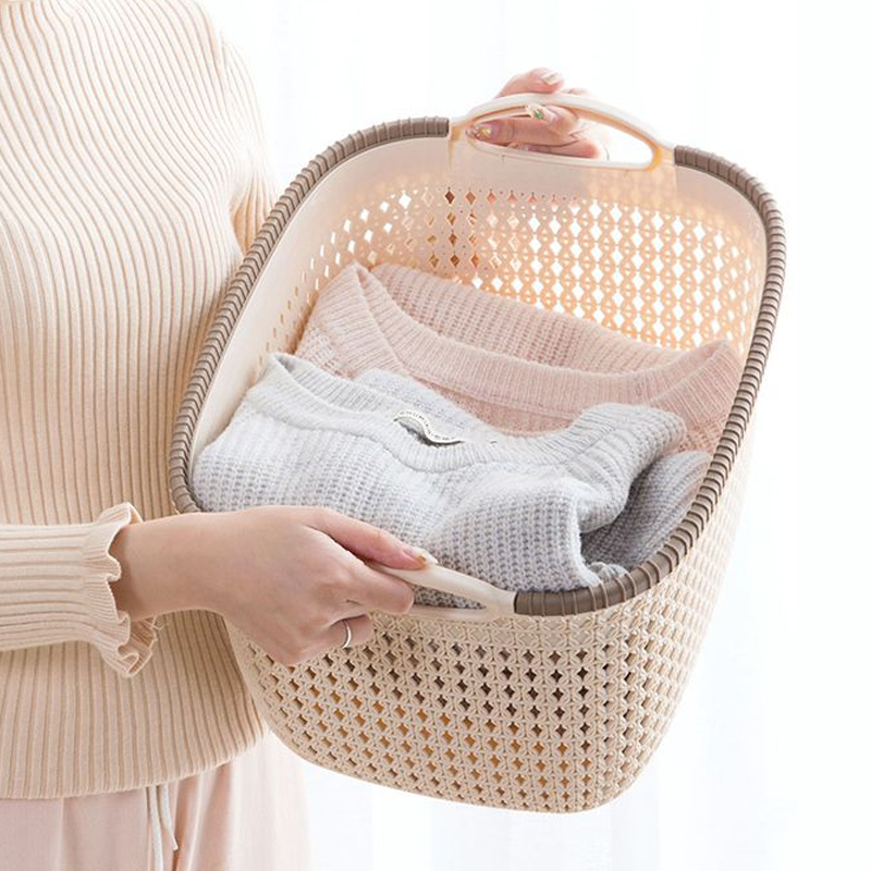 Imitation vine Editor Desktop Containing Basket Plastic Basket containing basket Miscellaneous Items Basket Bath bathing Baths