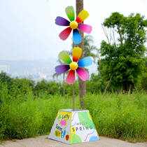 Advertising windmill shape shop display equipment shopping mall display device activity sign rotating with the wind electric network