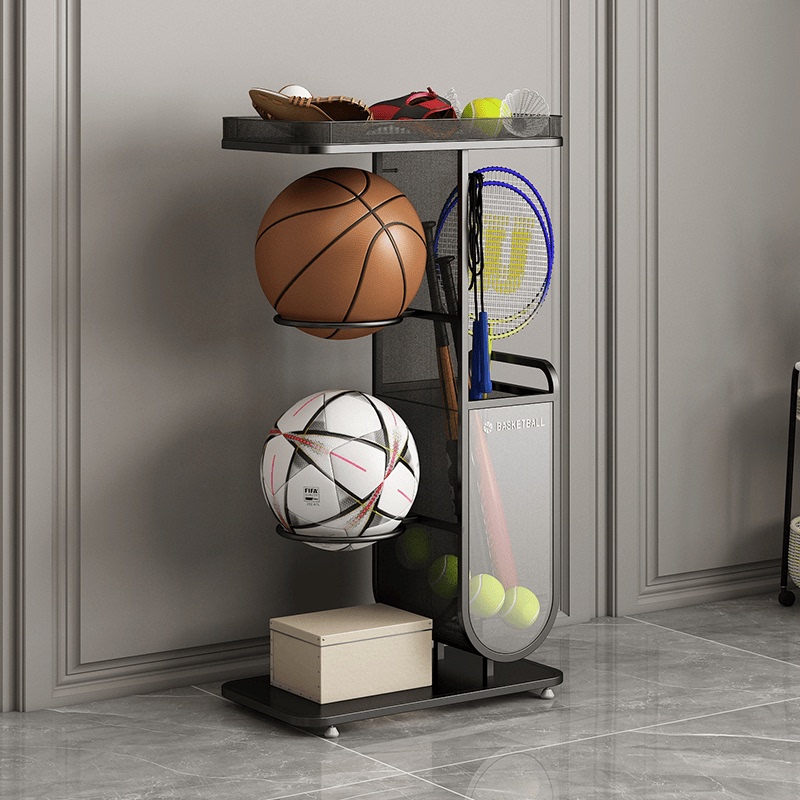 Basketball Storage Rack for Home Indoor Use, Children's Ball Toy Organizer, Football, Volleyball, Badminton Racket Storage Basket Basketball Storage Rack for Home Indoor Use, Children's Ball Toy Organizer, Football, Volleyball, Badminton Racket Storage Basket