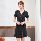 Демисезонный комбинезон, элитный комплект, для салонов красоты, яркий броский стиль