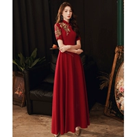 Бордовый, длинный