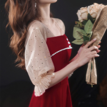 Toast to the brides summer red engagement little sub back door to dress the wedding gown dress and dress women usually wear them