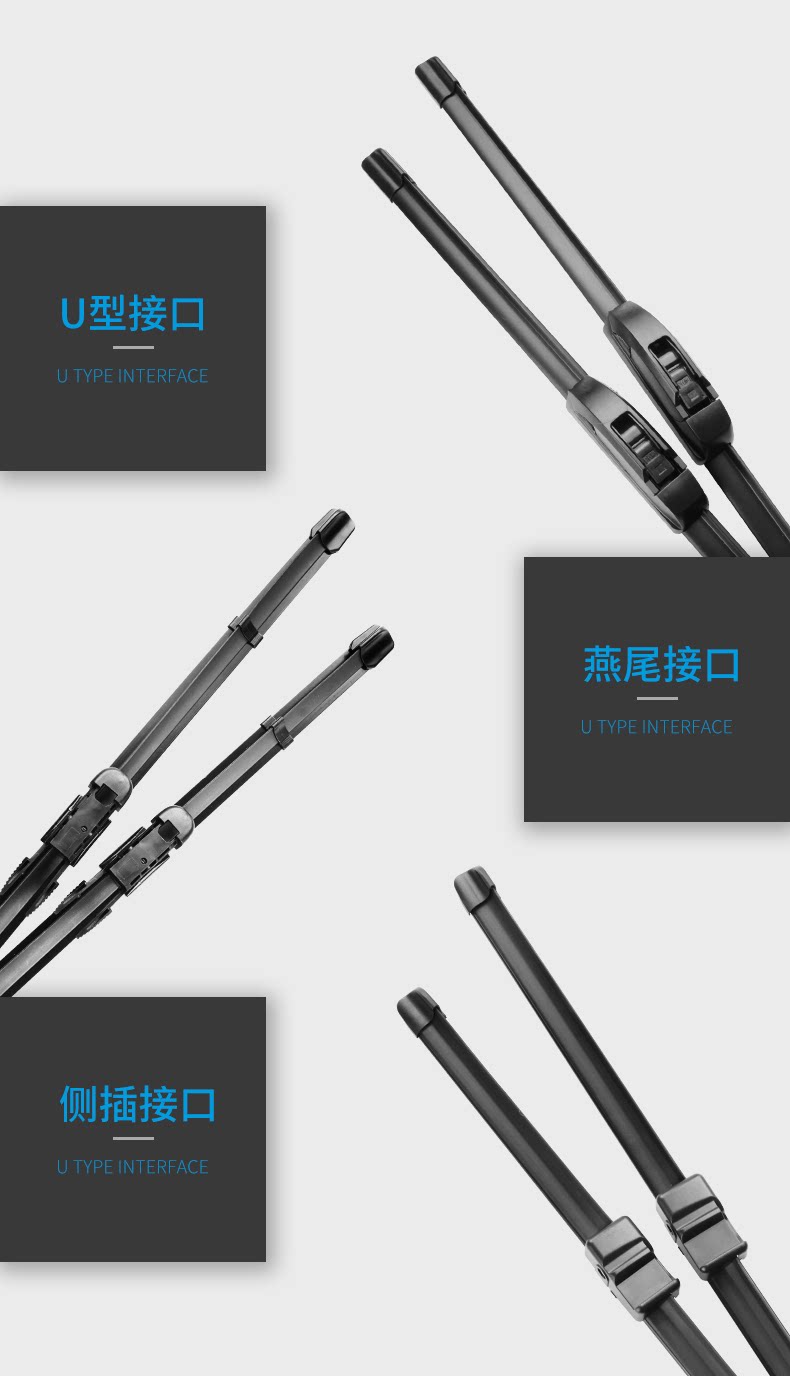 Dongfeng Xiaokang C32 car-specific K01 frameless wiper blade, new rubber strip, original part for older commercial vehicles
