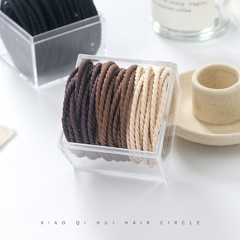 Korean version of the new children's ponytail hair ring high elastic rubber band female hair rope headdress simple does not hurt the hair ring