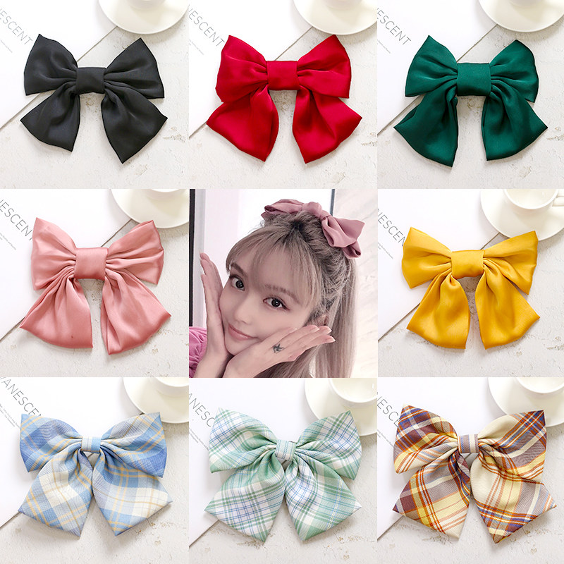 Net Red Stars Girl Zhou Yanqing Tong Children Great Butterfly Knot Hair Clip Jk Day Department Cute Adults Hair Clip Accessories