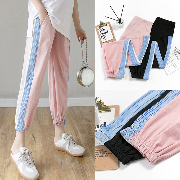 Pregnancy Woman Dress Spring Summer Clothing Fashion Pregnant Woman Pants Summer Slim Fit Outside Wearing Sports Pants 90% Beating Bottom Large Size 200 catty