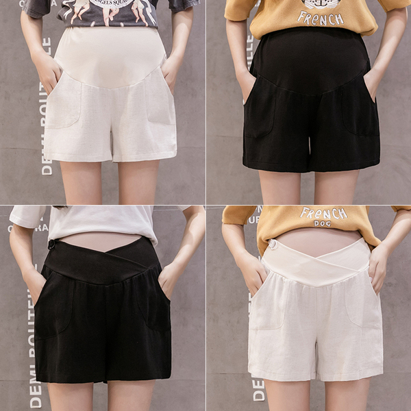 Pregnant Woman Shorts Summer Thin pregnant woman pants outwear Inner Lap Pants Safety Fashion Loose Broadlegged Pants Summer Dress