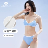 Раздельный цветной сексуальный купальник для плавания, европейский стиль, французский стиль, V-образный вырез