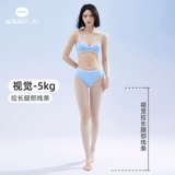 Раздельный цветной сексуальный купальник для плавания, европейский стиль, французский стиль, V-образный вырез