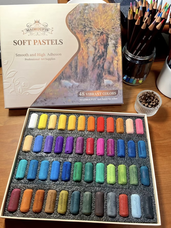 Authentic Maimoufin 48-Color Handmade Soft Color Powder Master-Grade Color Powder Stick Hand-Painted Paint Authentic Maimoufin 48-Color Handmade Soft Color Powder Master-Grade Color Powder Stick Hand-Painted Paint