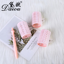 Air perm handle nylon hair curler pear flower head bangs hair tail curl plastic hair curler self-adhesive nylon hair curler hollow curl