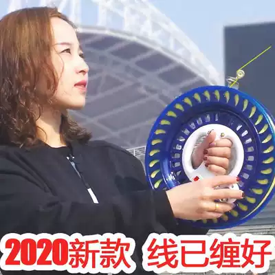 2021 New Big bearing kite wire roulette adult large high grade silent kite wheel handgrip wheel nylon spool