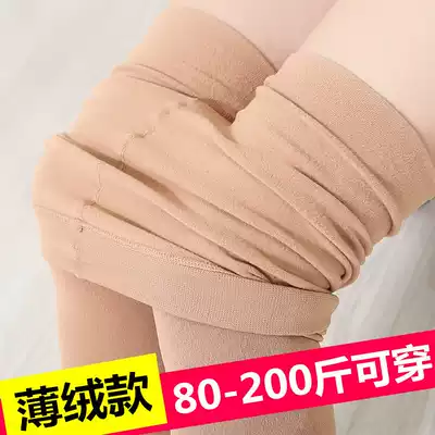 Stockings autumn pantyhose thickened flesh colored socks women Spring Autumn and Winter fattening plus velvet underwear socks thin velvet