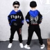 Bộ đồ mùa thu cho bé trai 2020 phiên bản tiếng Hàn mới của quần áo thể thao nước ngoài dành cho trẻ em lớn mùa xuân - Phù hợp với trẻ em Phù hợp với trẻ em