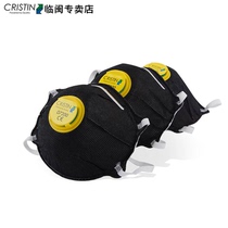 Christian activated carbon filter breathing valve mask Dust spray paint black mask Protective mask 3pcs D7200