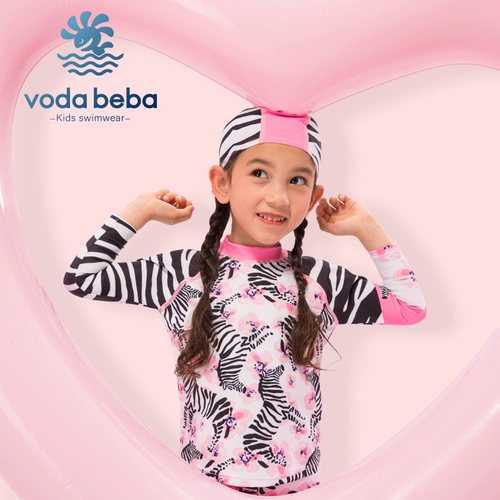 Voda Beba Детский купальник, быстросохнущий лонгслив, комплект, подходит для подростков, защита от солнца