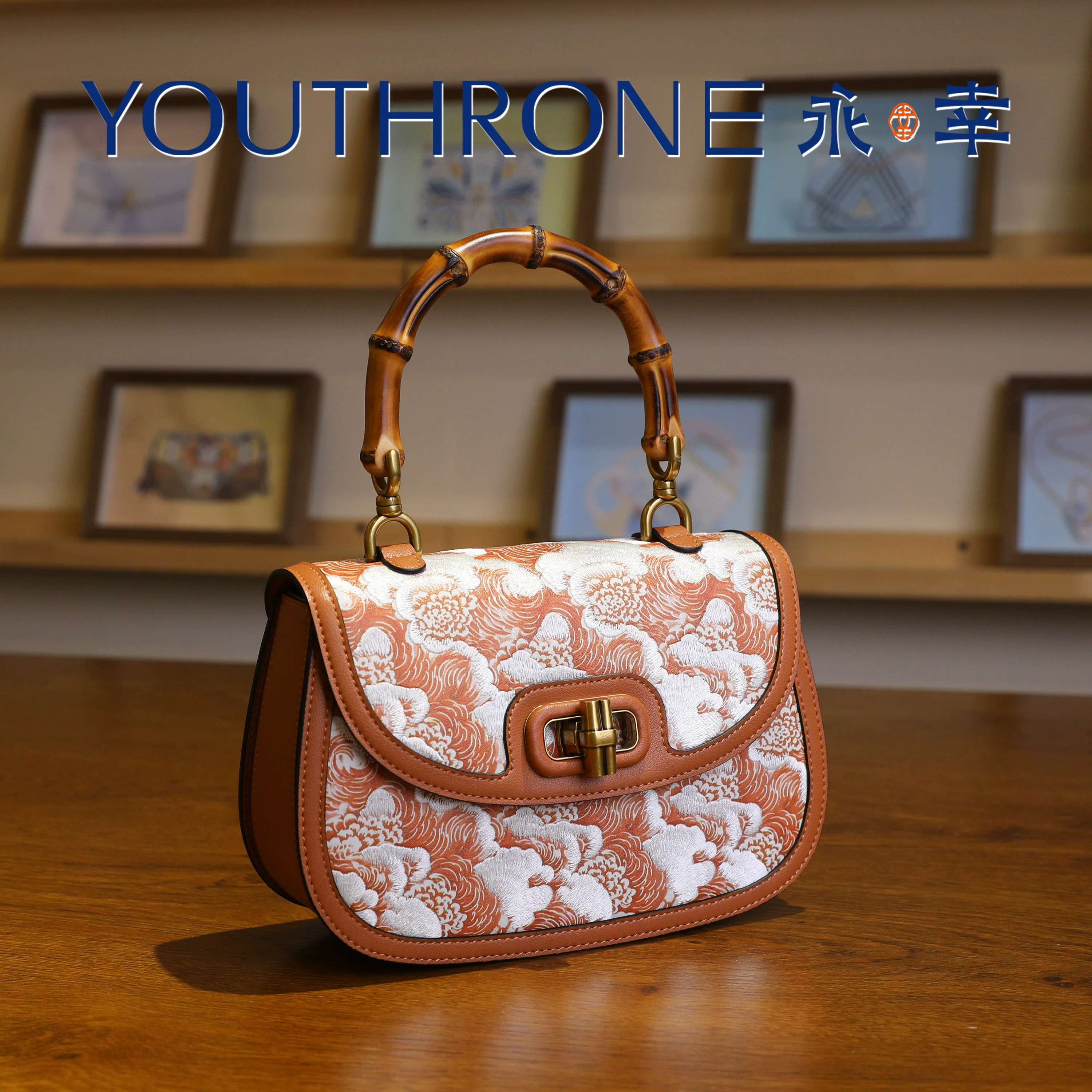 永幸 National BFG New Chinese Traditional Bamboo Hede Scholes Ti Guoguo Guobo Pattrafs Various Female Niche Shoulder Bags