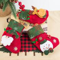 大号圣诞节装饰用品圣诞老人大袜子圣诞树挂件圣诞袜礼物袋圣诞袋