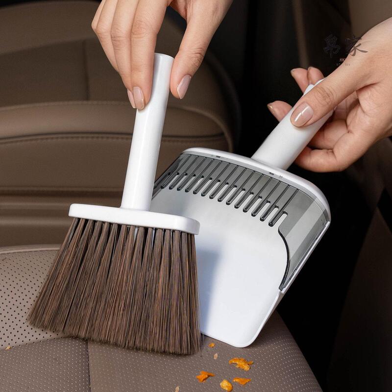 Liewei Broom and Dustpan Set, Small Car Broom with Soft Bristles, Car Dust Removal, Keyboard Crevice Desktop Cleaning Brush Liewei Broom and Dustpan Set, Small Car Broom with Soft Bristles, Car Dust Removal, Keyboard Crevice Desktop Cleaning Brush