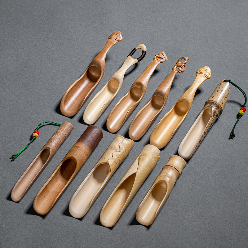 茶則竹子禪意天然竹根竹雕小號茶則取茶器賞茶盒分茶匙茶勺茶鏟