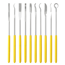 Diamond file assorted file set special-shaped small flat elbow metal mold jade rubbing knife 150 mesh