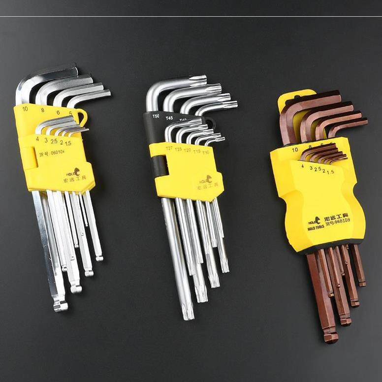 Plate hand assembly hexagonal wrench Complete set of multi-function integrated beautiful small wear-resistant tools for exquisite hand hardware