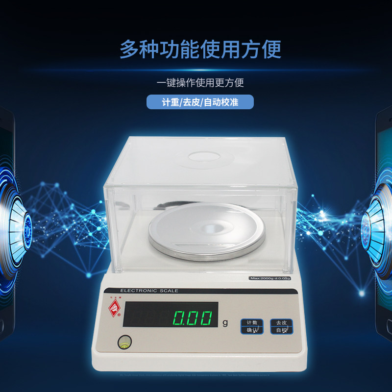 马头牌YP0.1g上海光正天平称电子秤精准实验室精密药材食品用