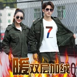 Зимний хлопковый комплект для работы, куртка, дорожная бархатная униформа, увеличенная толщина