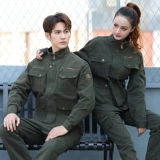 Хлопковый осенний комбинезон, комплект подходит для мужчин и женщин, защита от ожогов