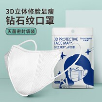 Japan Evolved Silver Mask Mesh Red 3d Stereo Mask Adult Fashion Woman High Face Value Breathable Black White with a small face