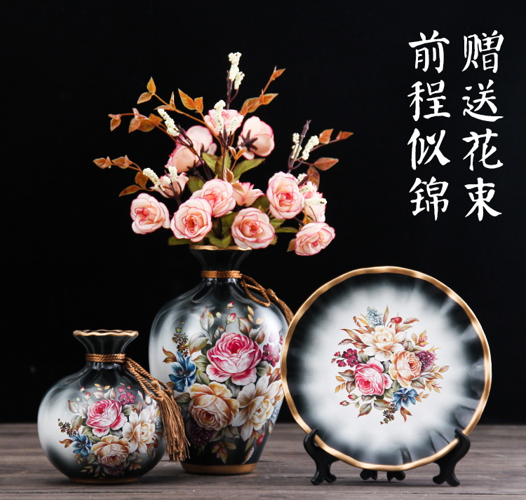 American ceramic vase furnishing articles of European I sitting room porch TV ark, wine creative household adornment ornament