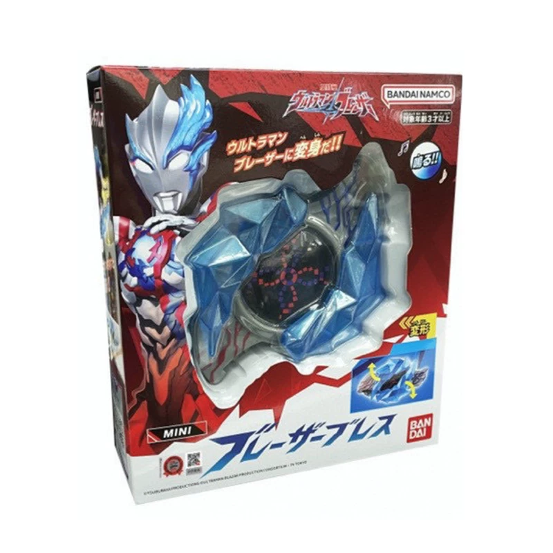 Bandai, Ultra, настоящий небольшой Ultraman Тига, браслет, трансформер для мальчиков, игрушка, издает звуки, подарок на день рождения