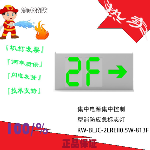 Zhongke Zhichuang centralized power control type fire emergency sign KW-BLJC-2LREII0 5W-813F