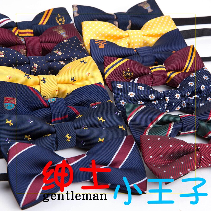 Children's bow tie gentleman British style boy suit shirt dress small bow tie show bow baby bow tie tide